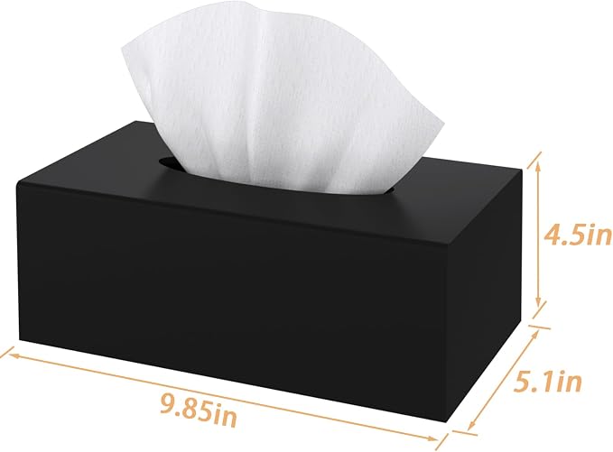 SILUT Tissue Box Cover Rectangle, Tissue Box Holder Decorative, Acrylic Tissue - Image 9