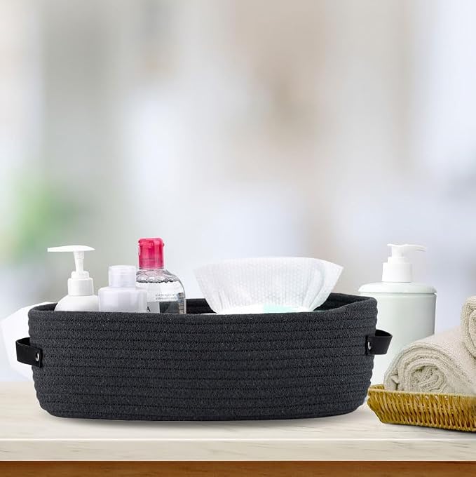 Cotton Rope Toilet Paper Holder Basket - Image 5