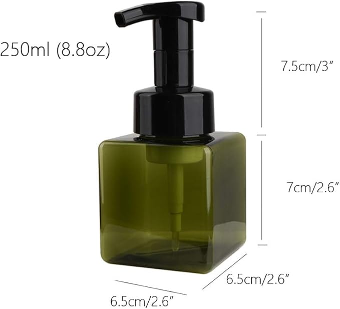 UUJOLY Foaming Soap Dispenser, 250ml Refillable Pump Bottle - Image 4