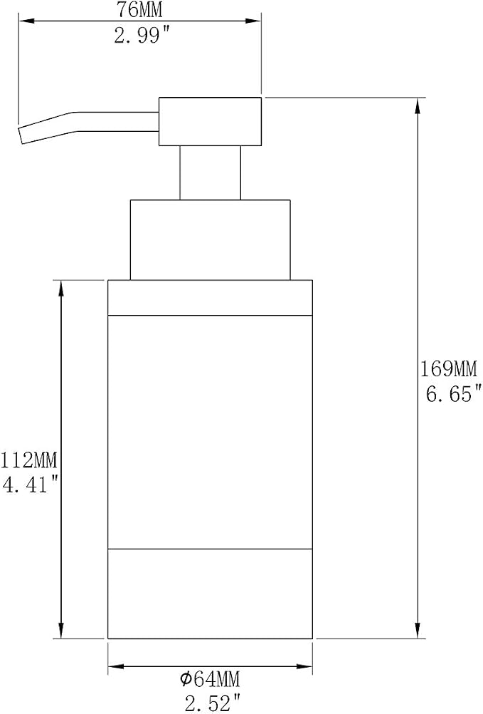 Delle Rosa Soap Dispenser, Foaming Soap Dispenser, Stainless Steel Pump Head - Image 5