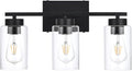 3-Light Bathroom Vanity Light, Modern Black Wall Lights by A1A9