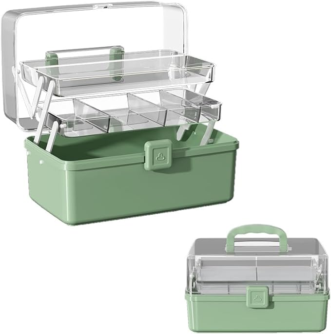 12.9in Three-Layer Multipurpose Storage Box by Unknown