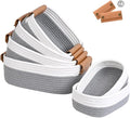 Storage Baskets for Organizing, Small Woven Basket Set of 6-4 Shelf Basket by Degeyoyo