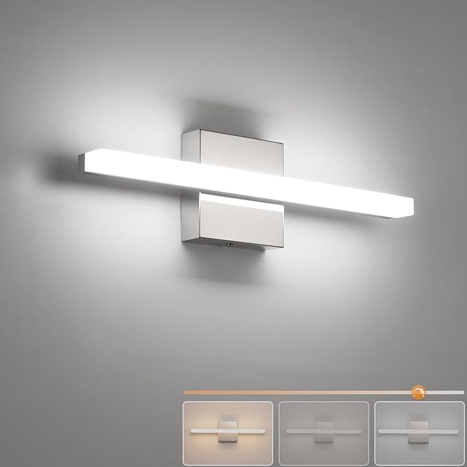Combuh 16Inch LED Bathroom Vanity Light Bar Color Changing 3CCT Dimmable by Combuh