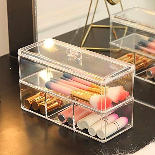Square Acrylic Cotton Ball Pads Gauze Swab Holder Organizer Q-tip Dispenser - Image 3
