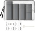 5 Pack Brief and Fashion Travel Bottles TSA Approved, BPA Free Travel Size by Sprigold