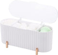 Tecbeauty Qtips Holder, 3 Grids Separate Cotton Swabs Ball Dispenser, Storage by Tecbeauty