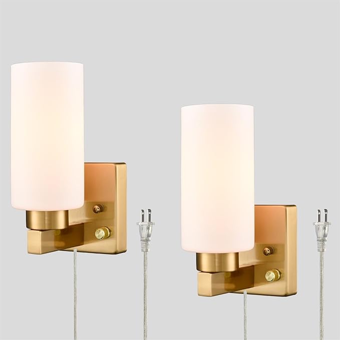 Modern Plug in Wall Sconce by DEYNITELighting
