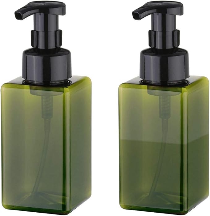 UUJOLY Foaming Soap Dispenser, 450ml Refillable Pump Bottle Plastic by UUJOLY
