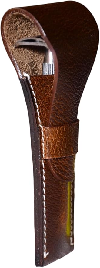 Leather Toiletry Bag Travel Pouch Unisex Kit - Image 9