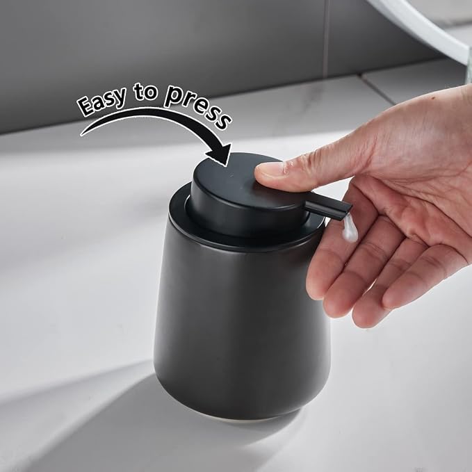 12Oz Black Soap Dispenser Set - Image 4