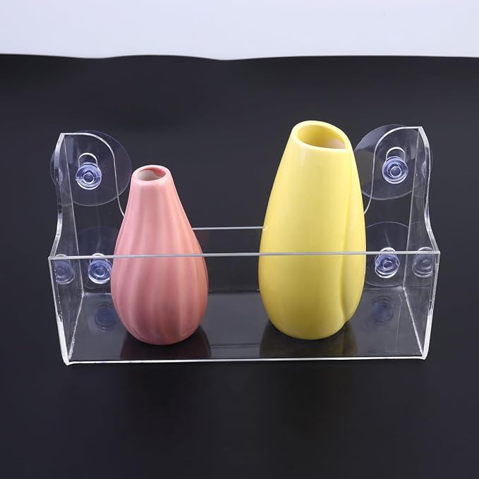 SuctionCup Refrigerator Rack Organizer Acrylic Fridge Door Shelf can Organizer - Image 7