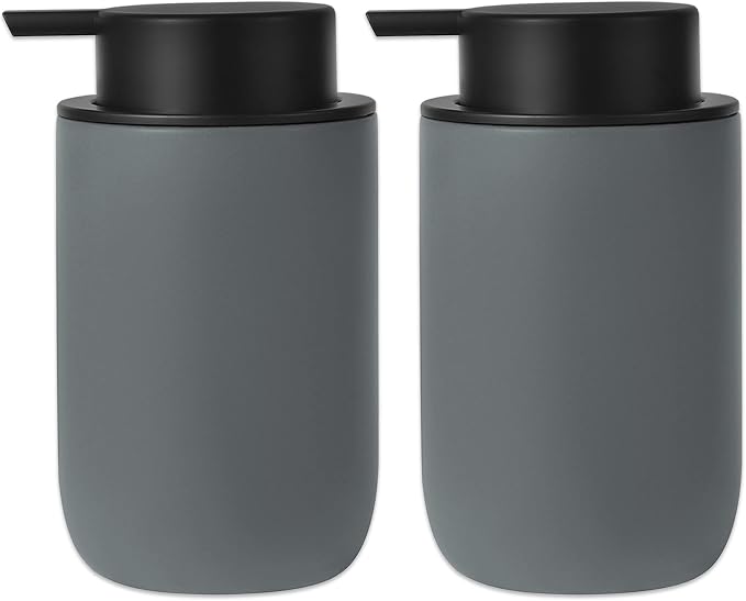 Hand Soap Dispenser for Bathroom Decro, Ceramic Liquid Pump Bottles Refillable by JiatuA