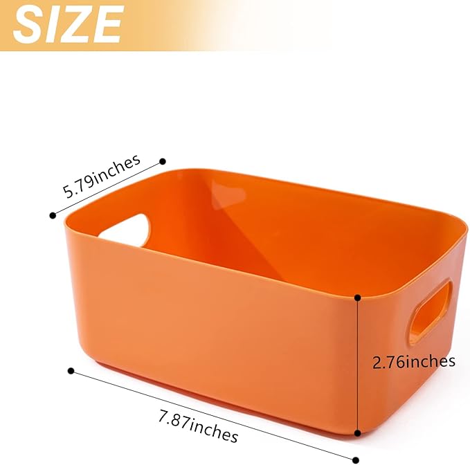 OWill 7 Pcs 2.1 L Plastic Storage Bins and Baskets - Image 2