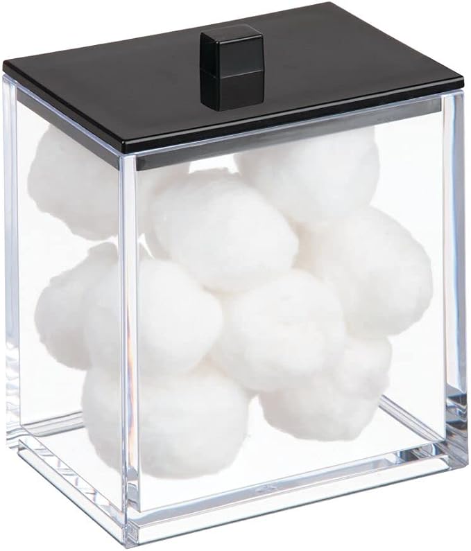 mDesign Plastic Rectangle Apothecary Canister - Image 5