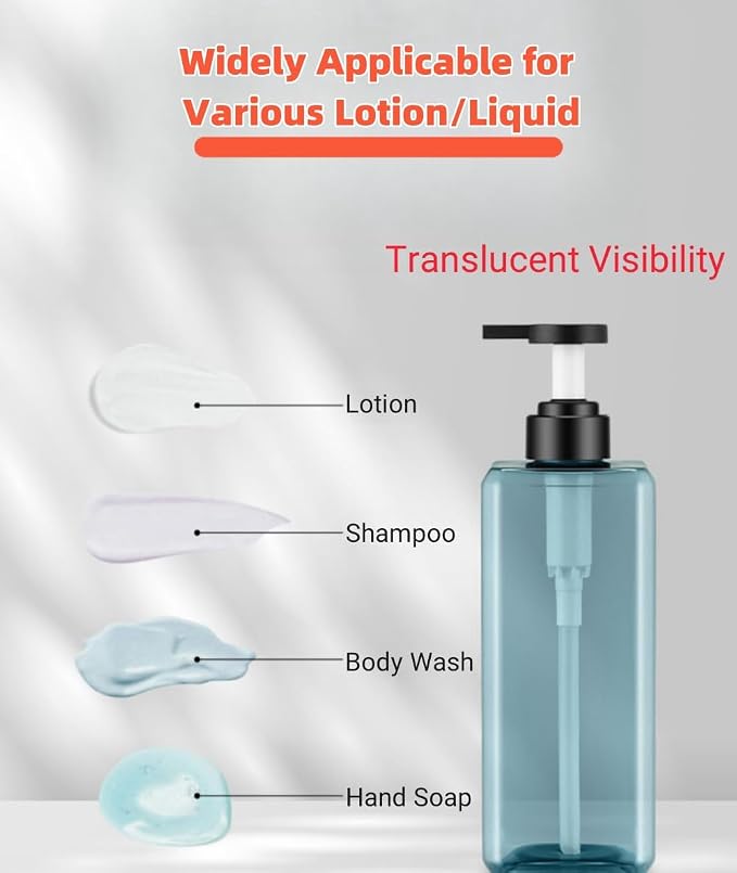 Shampoo and Conditioner Dispensers 25OZ Refillable Large Shower Bottles 2Pack - Image 6
