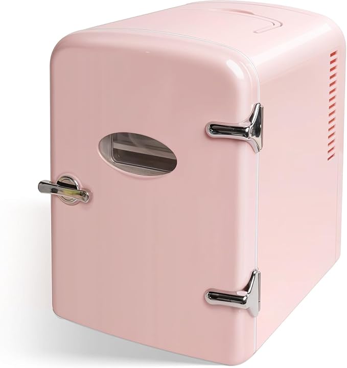 YSSOA 4L Mini Fridge with Observation Window, Portable Warmer & Cooler Six 12oz by YSSOA