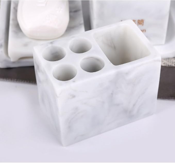 LUANT Resin 5pcs Bathroom Accessory Set - Image 3