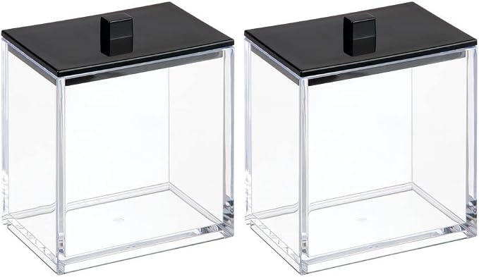 mDesign Plastic Rectangle Apothecary Canister - Image 10