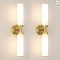 Antique Gold Wall Sconces Set of 2, Modern Bathroom Vanity Lights by oiYio