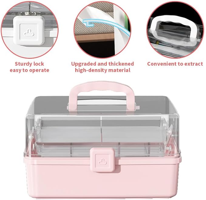 12.9in Three-Layer Multipurpose Storage Box - Image 5