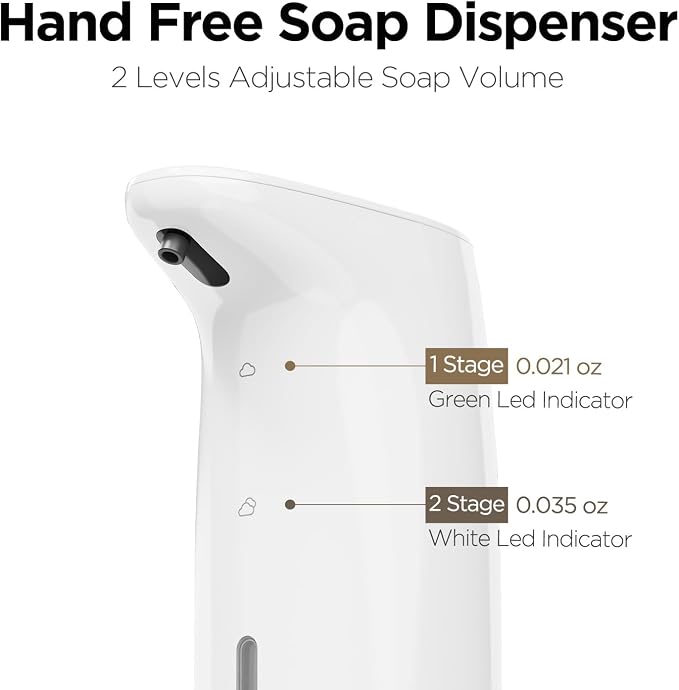mooas Automatic Foaming Soap Dispenser Milky Touchless Foaming Hand Soap - Image 2