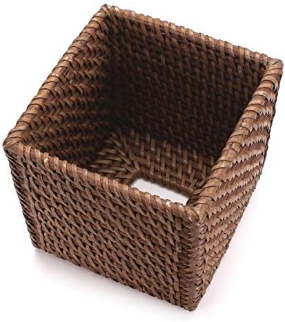 Rattan Tissue Box Cover Natural Woven Facial Napkin Holder Square - Image 4