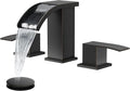 gotonovo Waterfall 8 inch Widespread Bathroom Faucet Set Bathroom Sink Faucet 3 by HOME