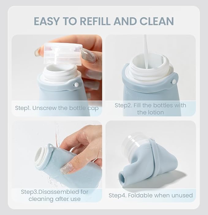 Travel Bottles for Toiletries, TSA Approved 2oz Container, High-Effeiciency - Image 7
