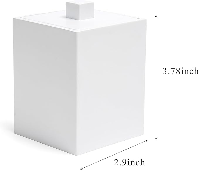 Bathroom Qtip Holder, Resin Cotton Swab Holder - Image 2