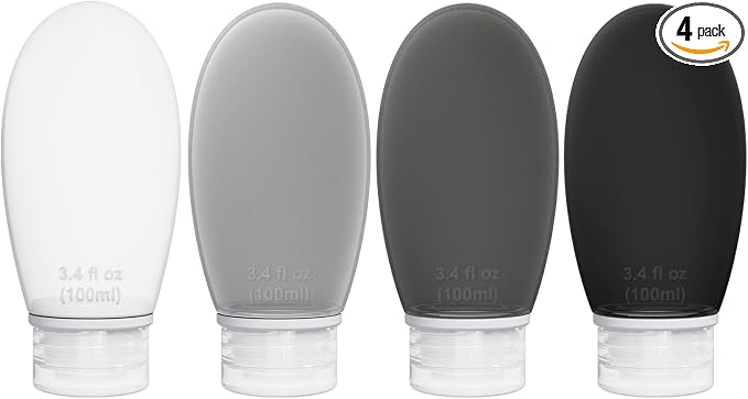 Silicone Travel Bottles for Toiletries TSA Approved Travel Size Containers Set by imuviy