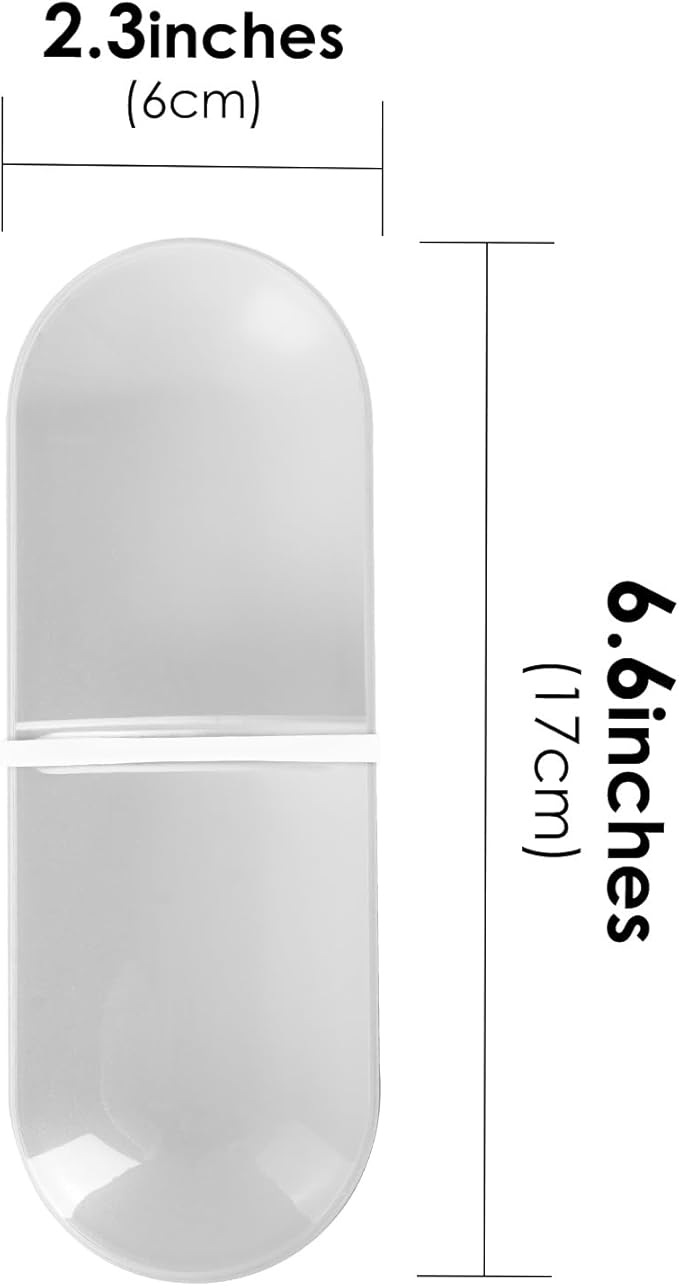 2 Pack Travel Cotton Swab Qtip Holder, Plastic Container Dispenser Box - Image 4