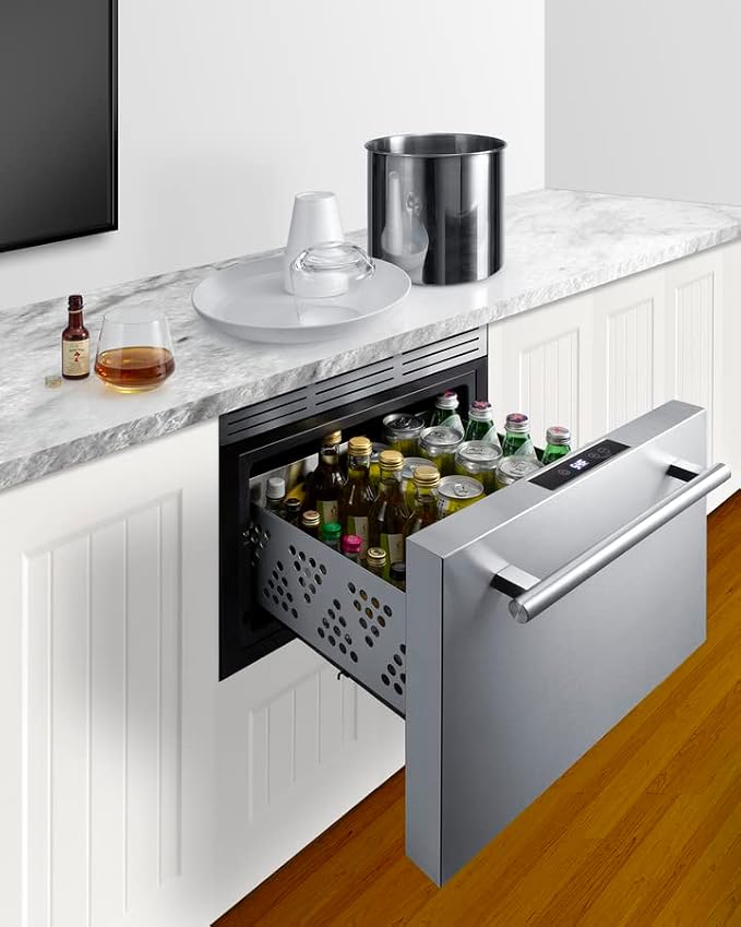 Summit 18” Drawer Cooler, Drawer Wine Cellar, Beverage Center, 0.8 cu.ft. - Image 2