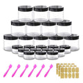 12 Pack 4 oz Small Plastic Containers by AMORIX