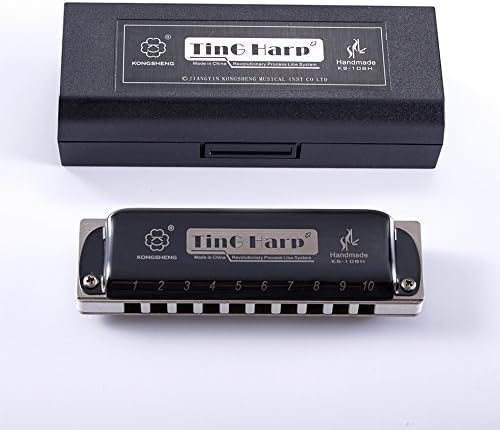 KONGSHENG KS-10BH 10 Holes Blues Harmonica by KONGSHENG