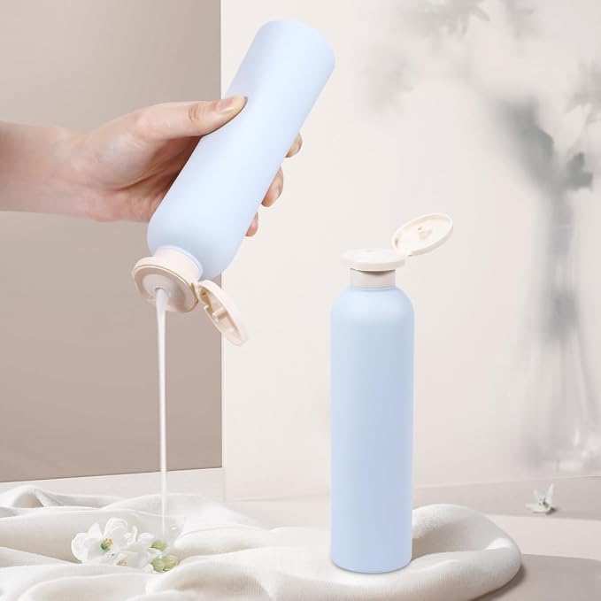 ASEVAT 8.8 oz Plastic Travel Refillable Shampoo Bottles, Empty Squeeze Bottles - Image 6