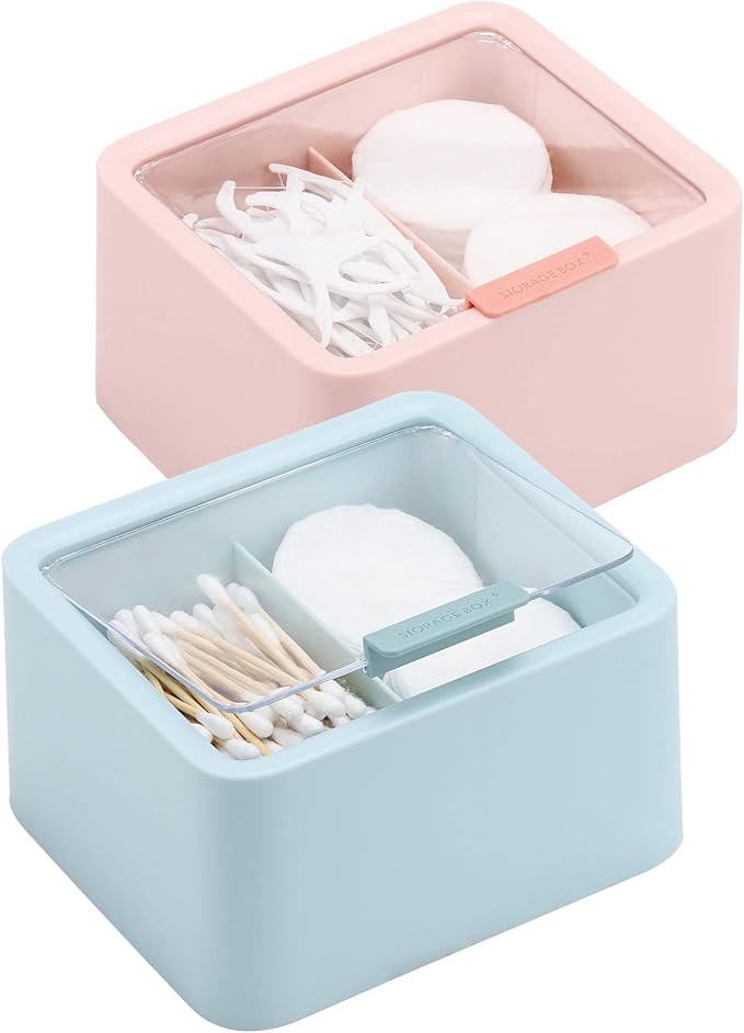 Tecbeauty 2pcs Qtips Holder by Tecbeauty