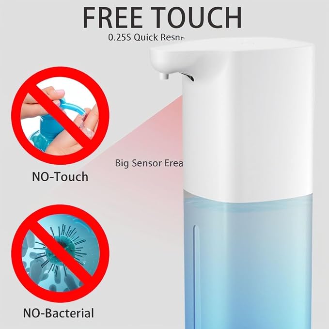 Automatic Foaming Soap Dispenser, Rechargeable, 11.8oz Touchless - Image 2