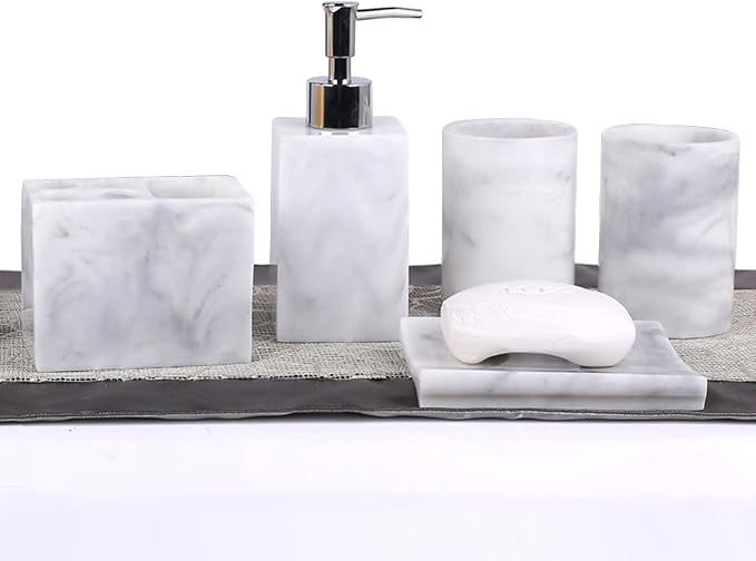 LUANT Resin 5pcs Bathroom Accessory Set by LUANT