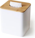 White Tissue Box Cover, Square Tissue Box Holder by S310