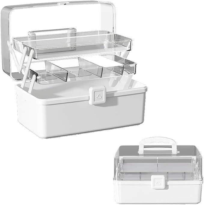 12.9in Three-Layer Multipurpose Storage Box by Unknown