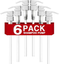 6 Pack White Universal Shampoo and Conditioner Pump by DupakSYS