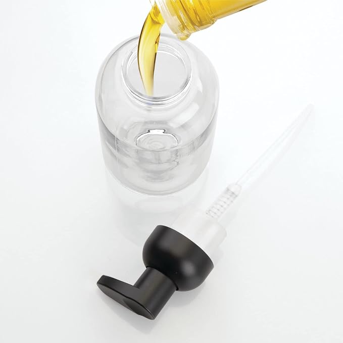mDesign Round Plastic Refillable Foaming Soap Dispenser Pump Bottle - Image 6
