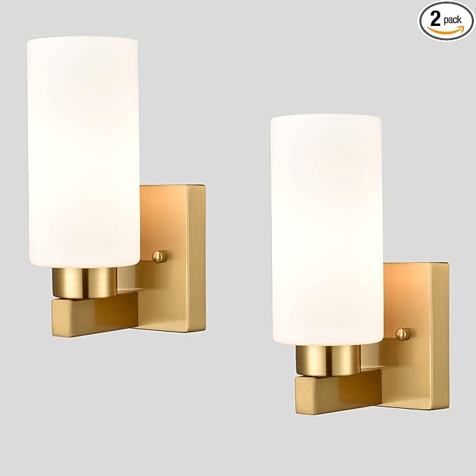 Modern Wall Light Fixtures Brass Bathroom Vanity Light by DEYNITELighting