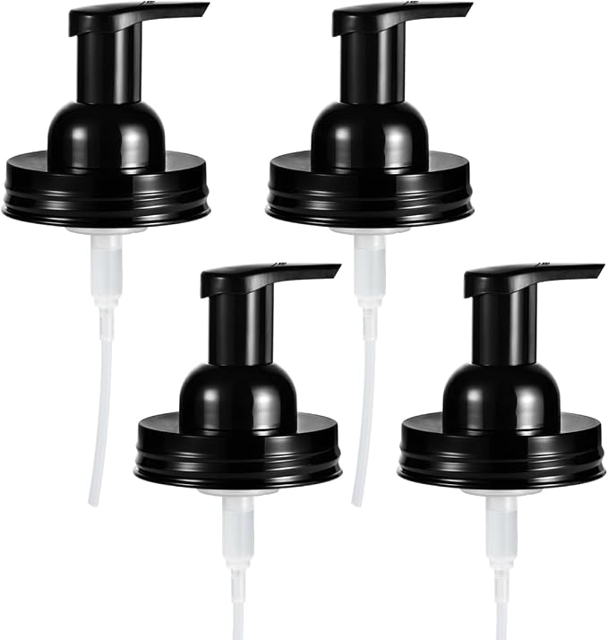 Amolliar Mason Jar Foaming Soap Dispenser Lids, Plastic Foam Pump Lids by Amolliar