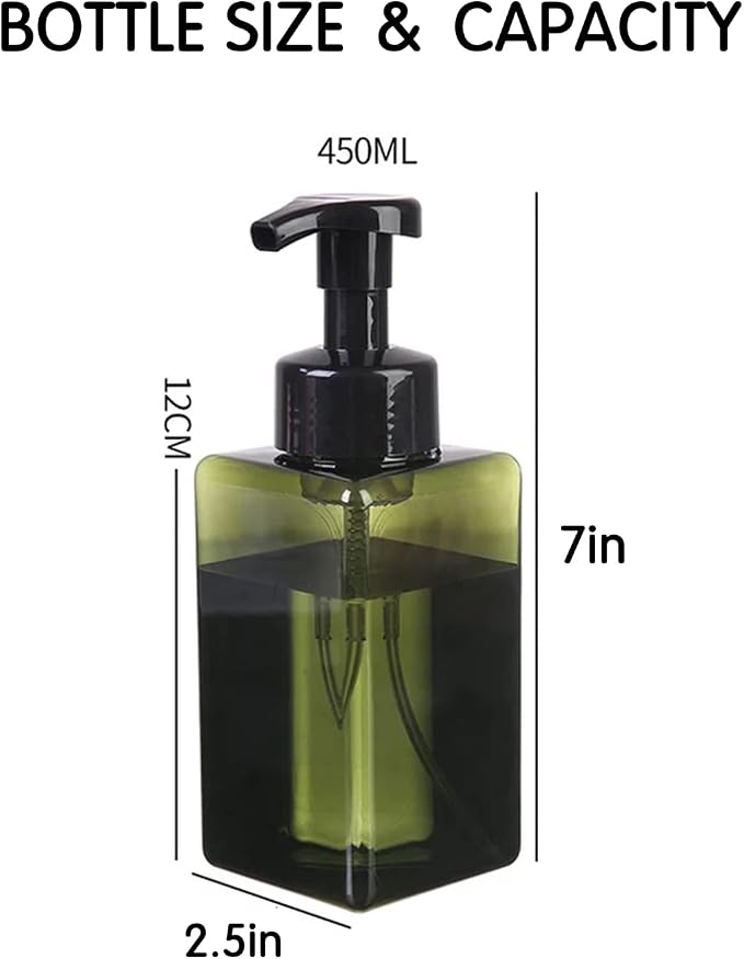 2 PCS-Foaming Soap Dispenser, Hand Soap Dispenser, Refillable Foam Liquid Hand - Image 5