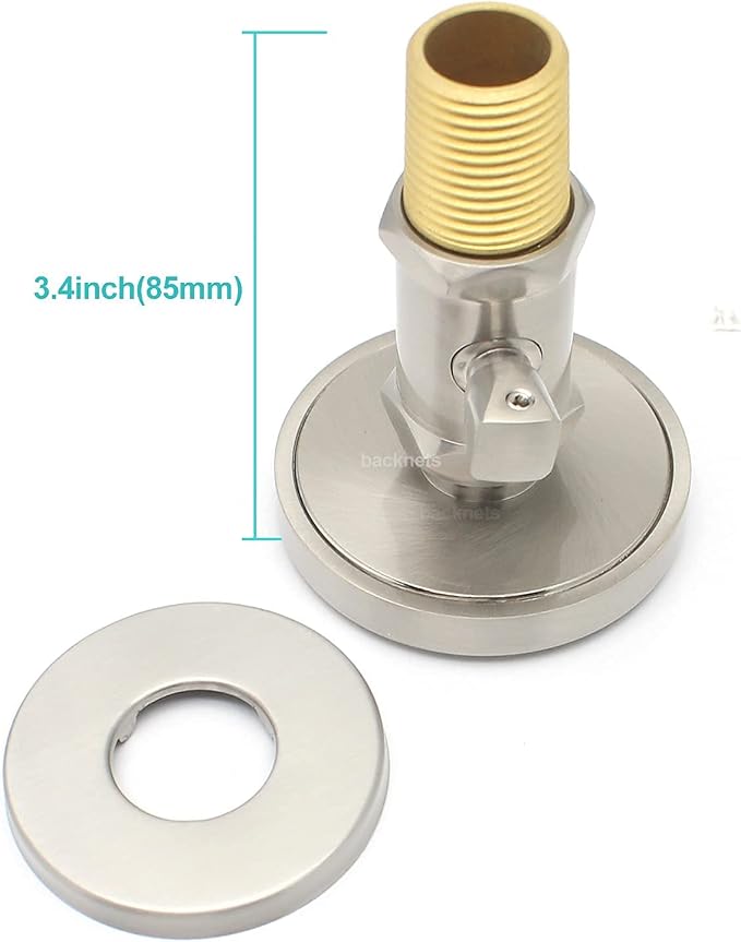 Brass Shower Body Jets with Adjustable Flow, Massage Spa Brushed Nickel Round - Image 7