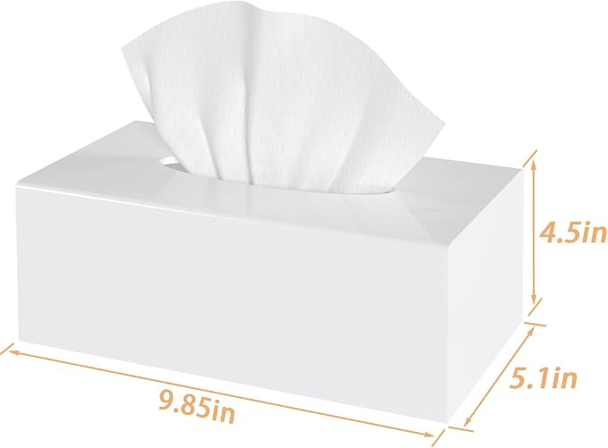 SILUT Acrylic Tissue Box Cover, Tissue Box Cover Rectangle, Modern Tissue Box - Image 8