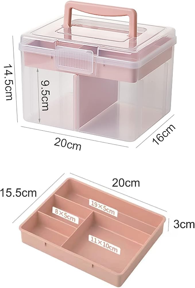Small Portable Plastic Storage Box - Image 7