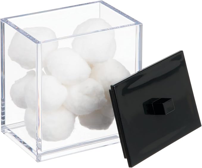 mDesign Plastic Rectangle Apothecary Canister - Image 7